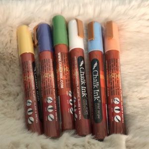 Set of 6 brand new Chalk Ink Markers